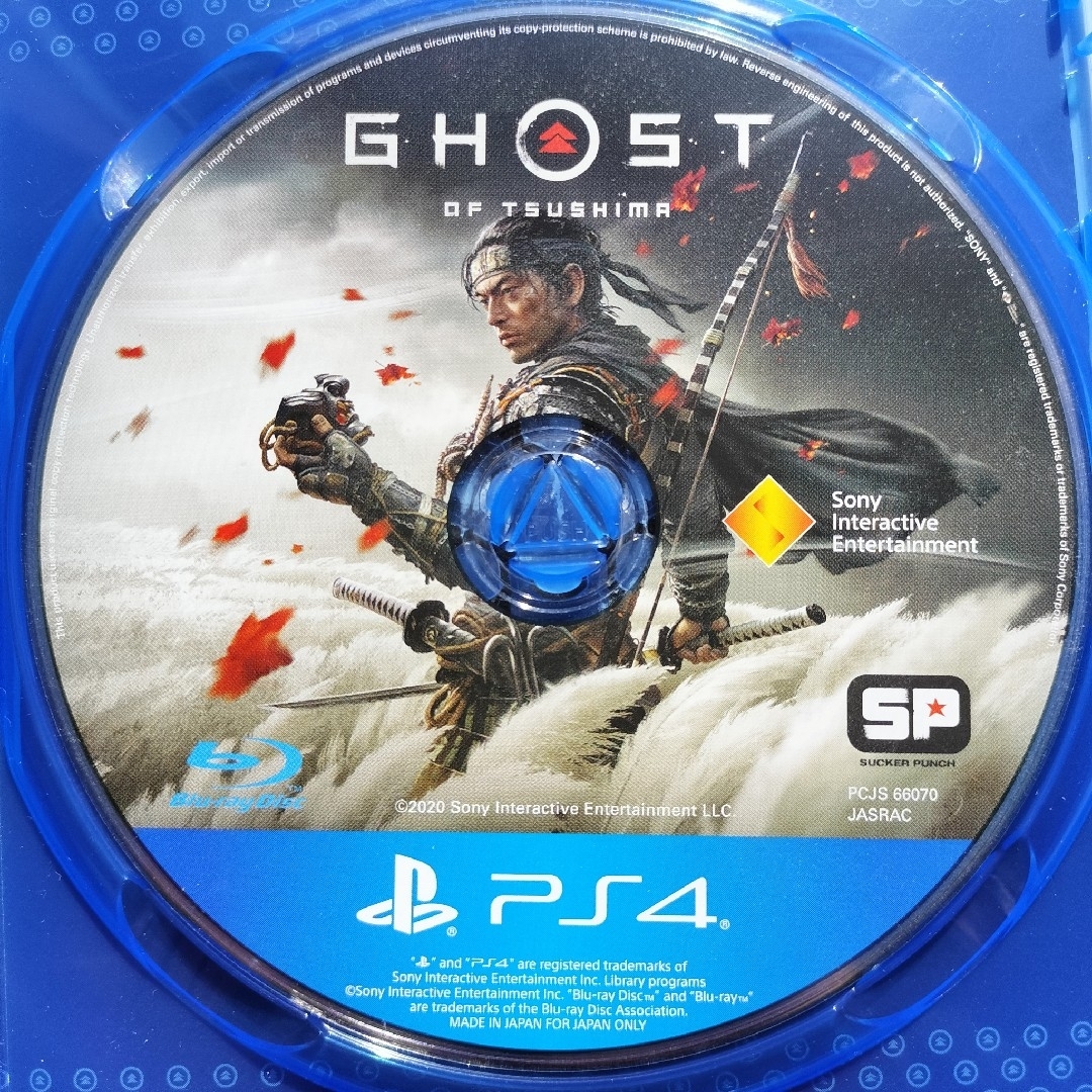 PlayStation4(プレイステーション4)のGhost of Tsushima（ゴースト・オブ・ツシマ） エンタメ/ホビーのゲームソフト/ゲーム機本体(家庭用ゲームソフト)の商品写真