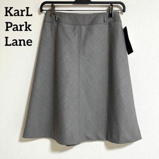 カールパークレーン(KarL Park Lane)の新品　タグ付き　未使用　Karl Park Lane　無地　グレー　スカート(ひざ丈スカート)