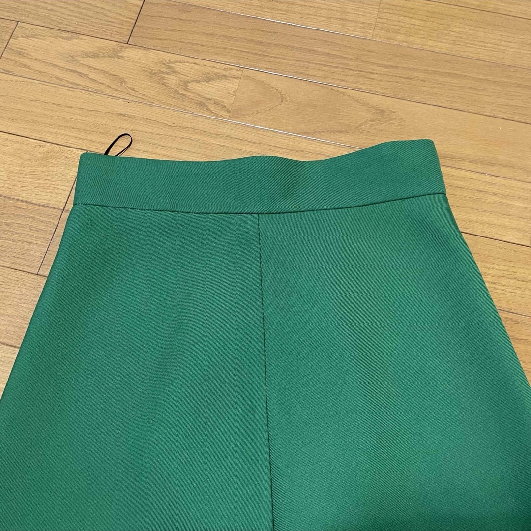 ⚫︎JILSANDERジルサンダー緑台形スカート素材
