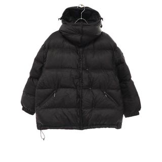 モンクレール(MONCLER)のMONCLER GENIUS × HYKE モンクレールジーニアス × ハイク GALENSTOCK ショートダウンジャケット ブラック 1 H209K1A00002(ダウンジャケット)