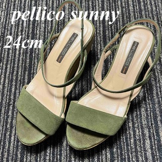 ペリーコサニー(PELLICO SUNNY)のペリーコサニー pellico sunny♡クロスベルトサンダル 24cm即発送(サンダル)