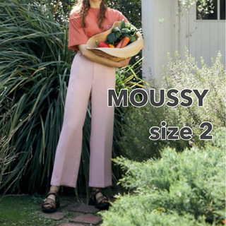 マウジー(moussy)のMOUSSY LIGHT STRAIGHT パンツ ピンク 2 M(カジュアルパンツ)