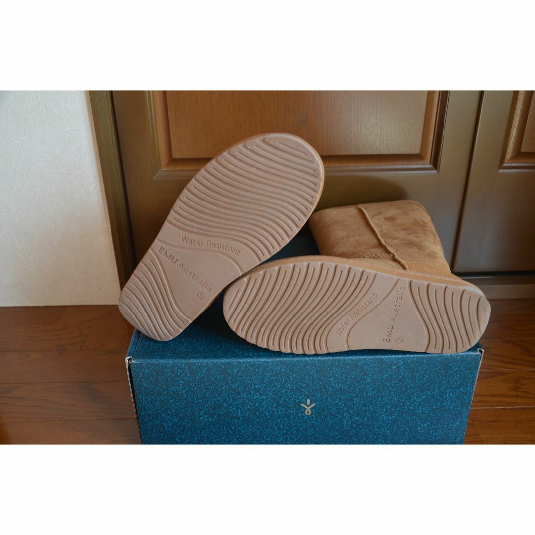 EMU(エミュー)のほぼ新品/送料無料☆emuｴﾐｭｰ☆ｽﾃｨﾝｶﾞｰﾊｲ シープスキンブーツ レディースの靴/シューズ(ブーツ)の商品写真