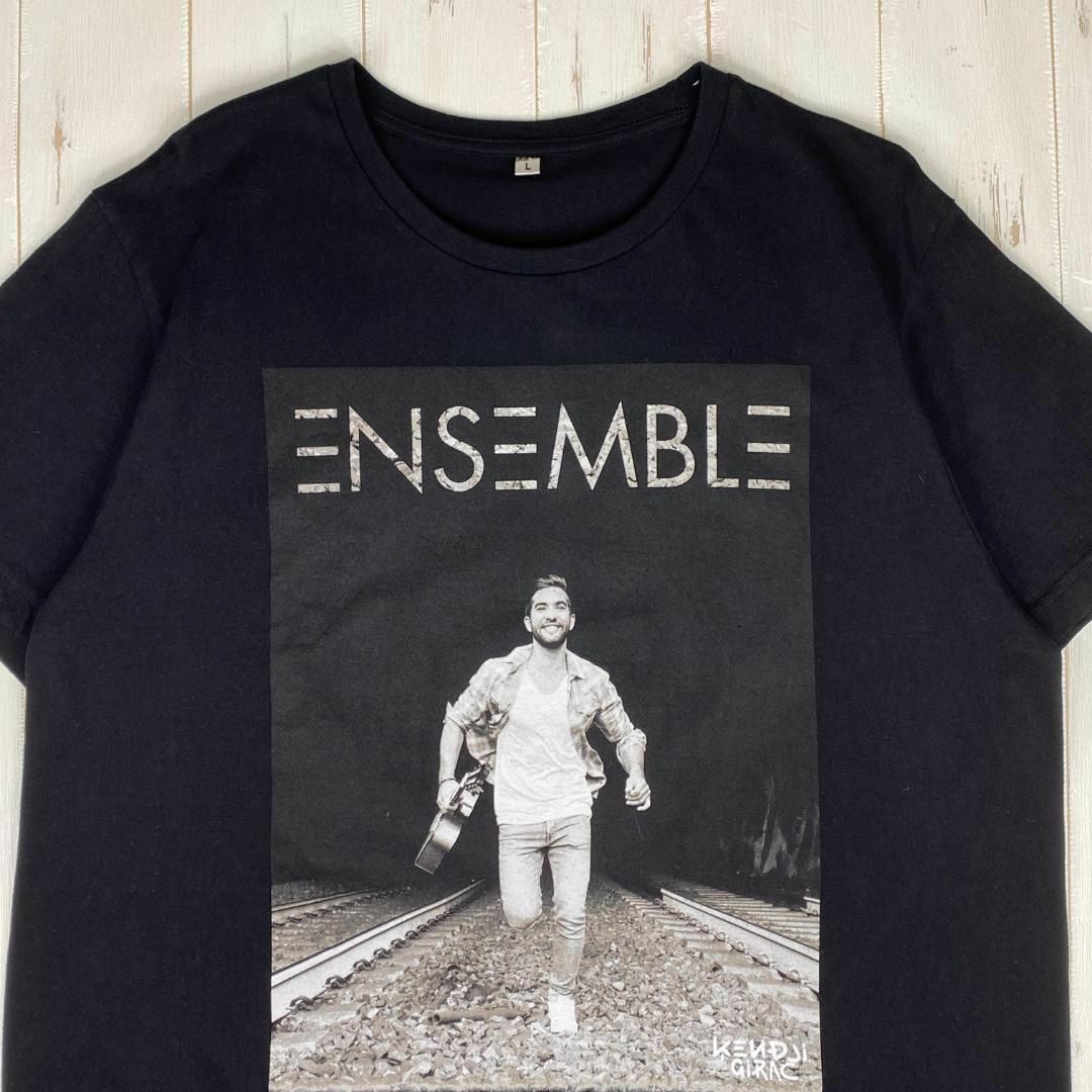 MUSIC TEE(ミュージックティー)のケンジ・ジラク　ENSEMBLE　半袖Tシャツ　古着　ブラック　M 黒 メンズのトップス(Tシャツ/カットソー(半袖/袖なし))の商品写真