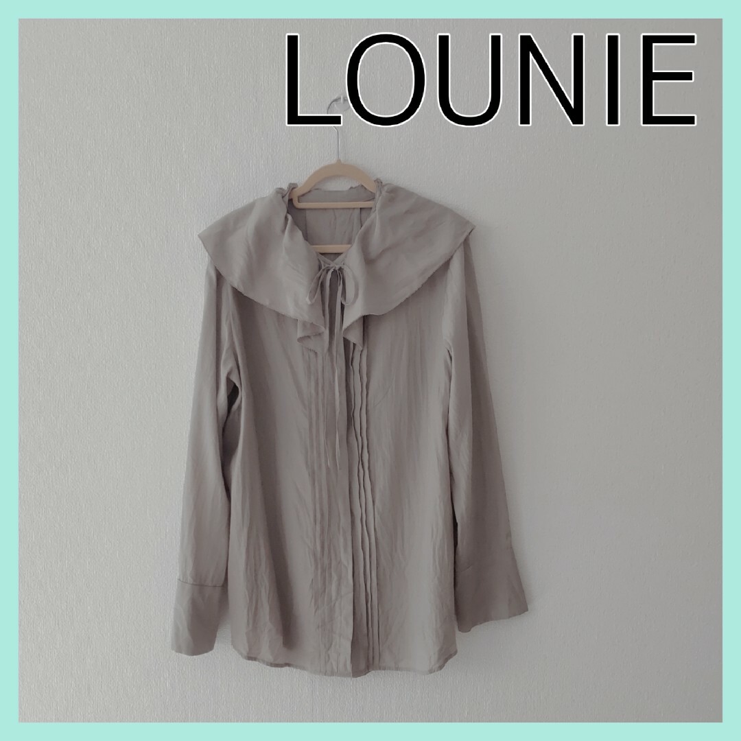 LOUNIE(ルーニィ)のLOUNIE　フリルカラー　ブラウス レディースのトップス(シャツ/ブラウス(長袖/七分))の商品写真