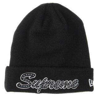 シュプリーム(Supreme)のシュプリーム  Script Beanie ラインストーンスクリプトビーニーニットキャップ メンズ(ニット帽/ビーニー)