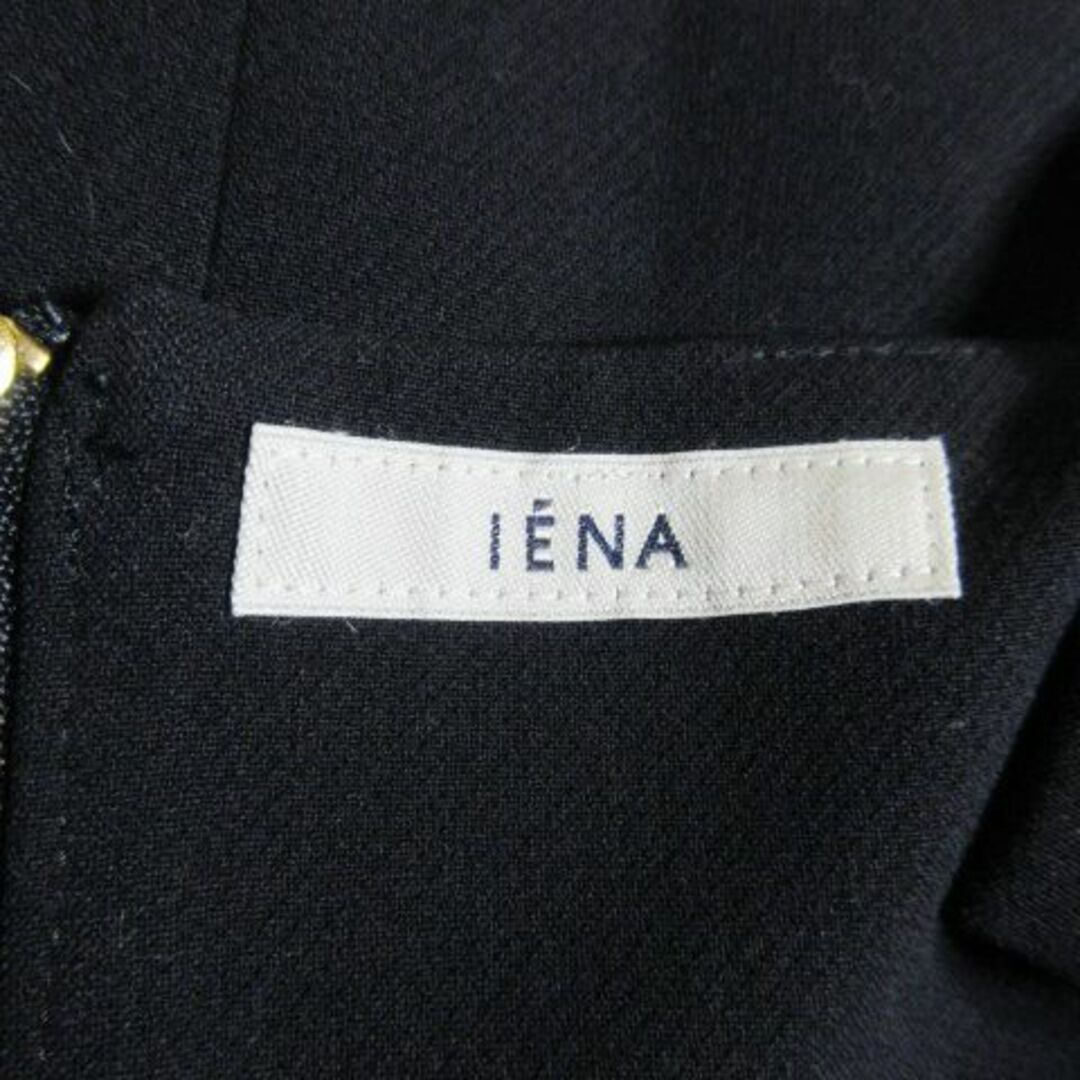 IENA(イエナ)のイエナ ジャンパースカート ひざ丈 タイト 厚手 36 紺 210702AO9A レディースのワンピース(ひざ丈ワンピース)の商品写真