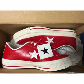 コンバース(CONVERSE)の日本製 コンバース ワンスター 赤×白 25センチ 新品(スニーカー)