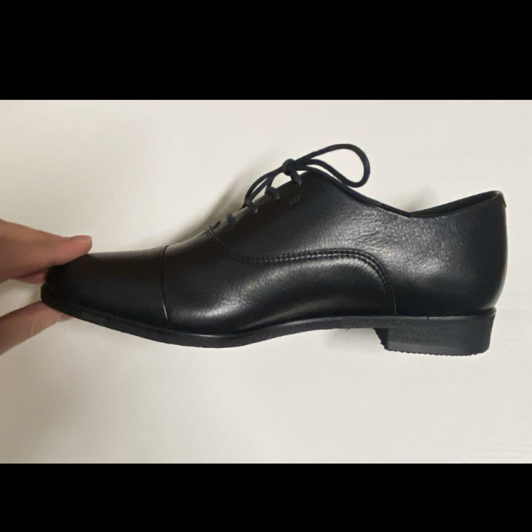 ing(イング)のing イング　新品未使用　フラットシューズ　レースアップシューズ　革靴　黒 レディースの靴/シューズ(ローファー/革靴)の商品写真