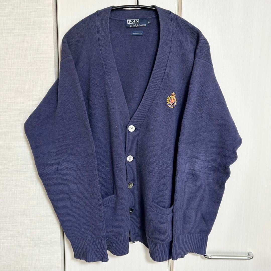 Ralph Lauren(ラルフローレン)の■入手困難■ 激レア　ポロ　ラルフローレン　カーディガン　パープル　ヴィンテージ メンズのトップス(カーディガン)の商品写真