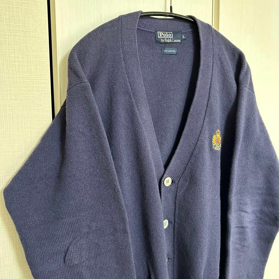 Ralph Lauren(ラルフローレン)の■入手困難■ 激レア　ポロ　ラルフローレン　カーディガン　パープル　ヴィンテージ メンズのトップス(カーディガン)の商品写真