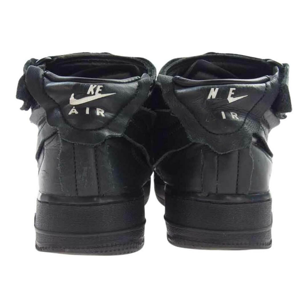 COMME des GARCONS(コムデギャルソン)のCOMME des GARCONS コムデギャルソン スニーカー DC3601-001 × NIKE AIR FORCE 1 AF1 MID BLACK ナイキ エアフォース1 ミッド スニーカー ブラック系 24cm【中古】 レディースの靴/シューズ(スニーカー)の商品写真