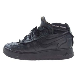 コムデギャルソン(COMME des GARCONS)のCOMME des GARCONS コムデギャルソン スニーカー DC3601-001 × NIKE AIR FORCE 1 AF1 MID BLACK ナイキ エアフォース1 ミッド スニーカー ブラック系 24cm【中古】(スニーカー)