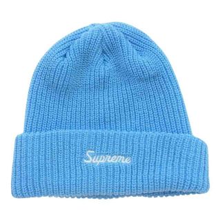 シュプリーム(Supreme)のSupreme シュプリーム 帽子 21AW Loose Gauge Beanie ルーズ ゲージ ビーニー ロゴ刺繍 ニット キャップ 帽子 ライトブルー系【中古】(その他)