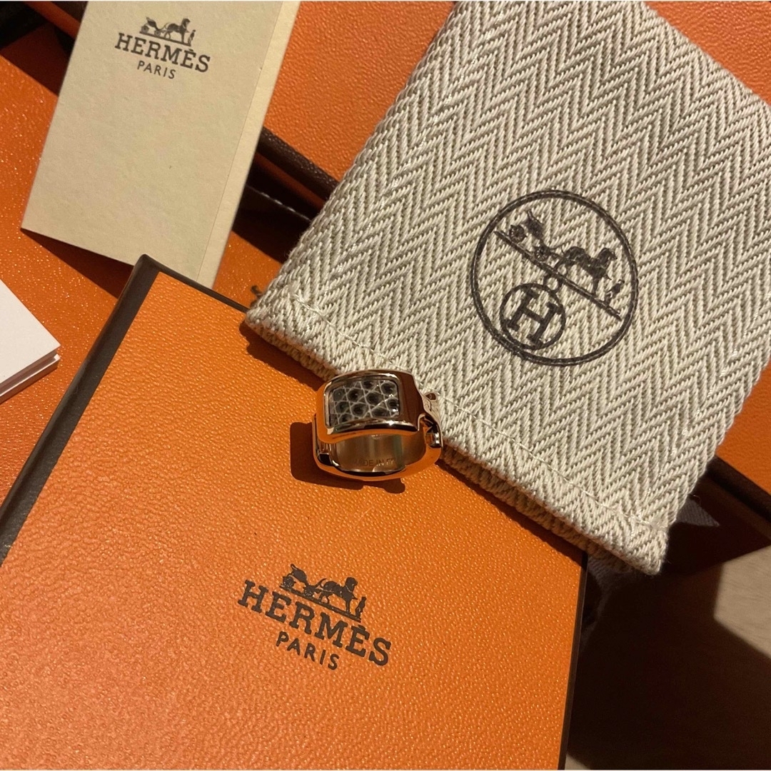 Hermes(エルメス)の新品☆エルメス　オランプPM ピンクゴールド　リザード　 レディースのアクセサリー(イヤーカフ)の商品写真