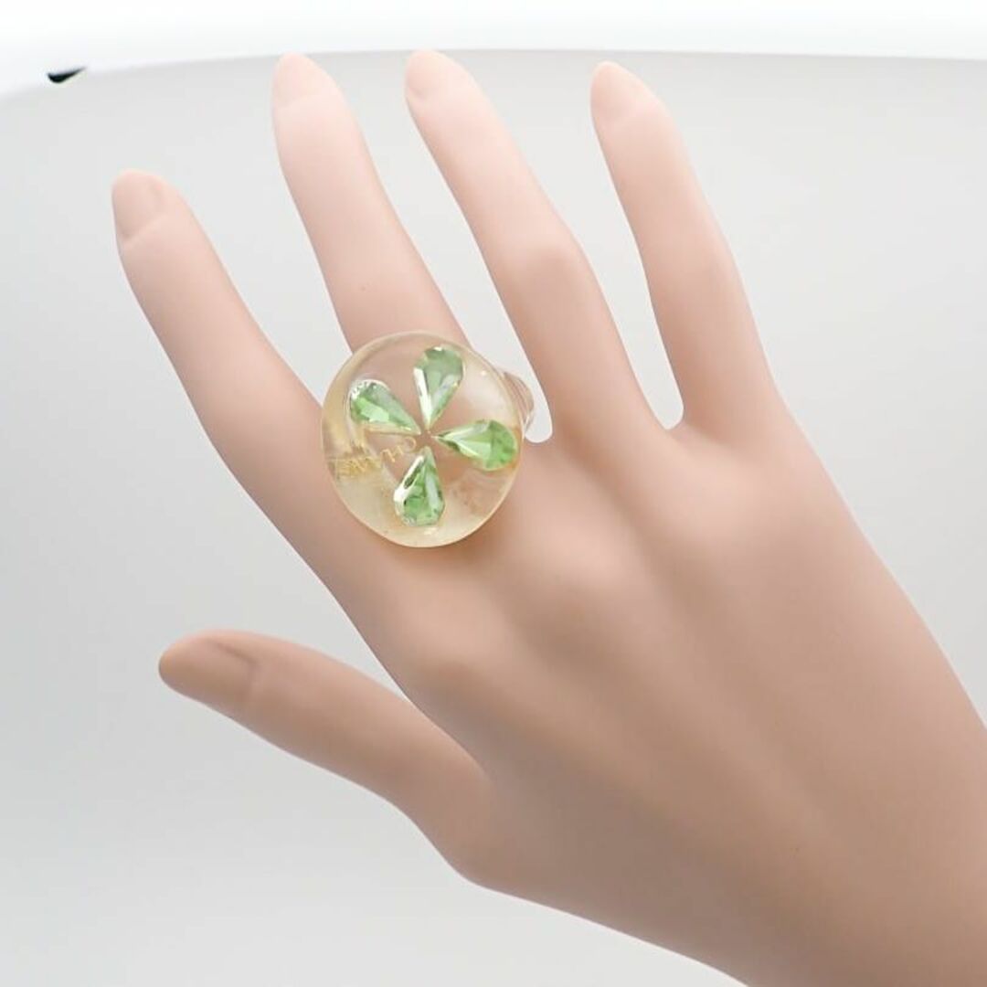 CHANEL - CHANEL シャネル クローバー リング 約13号 8.1g CHANEL - CHANEL シャネル クローバー リング 約13号 8.1g