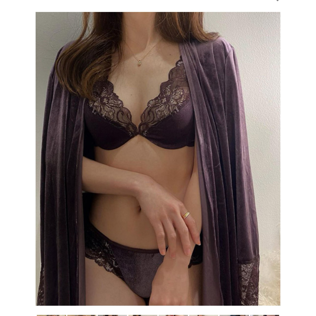 Wacoal(ワコール)のANNEBRA 《D70》 Velvet2 ブラジャー パープル レディースの下着/アンダーウェア(ブラ)の商品写真