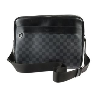 ルイヴィトン(LOUIS VUITTON)のLOUIS VUITTON ルイ ヴィトン ダミエグラフィット トロカデロ メッセンジャーMM ショルダーバッグ N40088 PVC レザー  グレー ブラック シルバー金具 ビトン 【本物保証】(ショルダーバッグ)