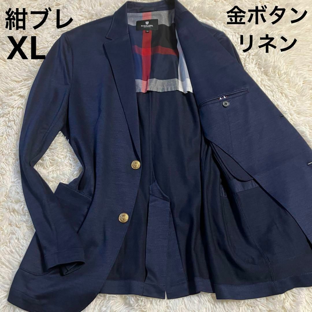 金ボタン】 BLACK LABEL CRESTBRIDGE テーラード XLチーターのアパレル 金ボタン】 BLACK LABEL CRESTBRIDGE テーラード XLチーターのアパレル