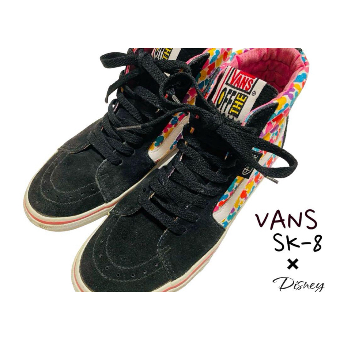 VANS(ヴァンズ)のバンズ　SK8-HI スニーカーDisneyコラボカラフルミッキー総柄　24.5 レディースの靴/シューズ(スニーカー)の商品写真