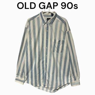 ギャップ(GAP)のOLDGAP ギャップ　90s 長袖シャツ　古着　ストライプ　オールドギャップ(シャツ)