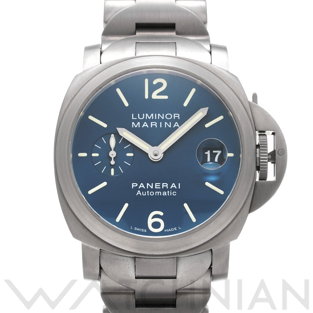 パネライ PANERAI PAM00283 K番(2008年製造) ブルー メンズ 腕時計小傷が見受けられます針