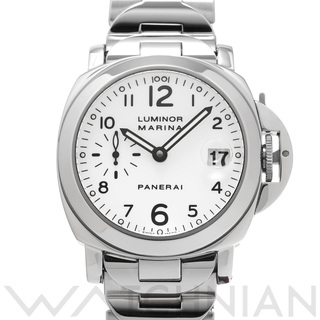 オフィチーネパネライ(OFFICINE PANERAI)の中古 パネライ PANERAI PAM00051 B番(1999年頃製造) ホワイト メンズ 腕時計(腕時計(アナログ))