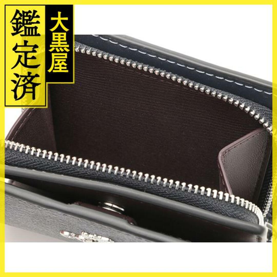 COACH ネイビー　シグネチャー　二つ折り財布 COACH - COACH コーチ シグネチャー 二つ折り財布 ネイビー【205