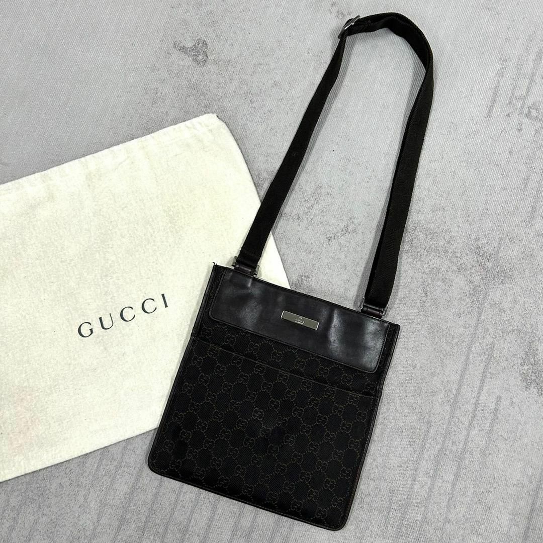 Gucci(グッチ)の美品 GUCCI ボディバッグ GG キャンバス モノグラム メンズのバッグ(ショルダーバッグ)の商品写真