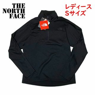 ザノースフェイス(THE NORTH FACE)の＜新品＞レディースSサイズ　ノースフェイス　サーマルジップアップ　長袖　ブラック(Tシャツ(長袖/七分))