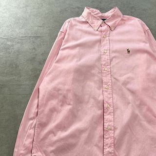 ラルフローレン(Ralph Lauren)のラルフローレン　刺繡ポニー　BDシャツ　CLASSIC FIT　古着　ピンク　L(シャツ)