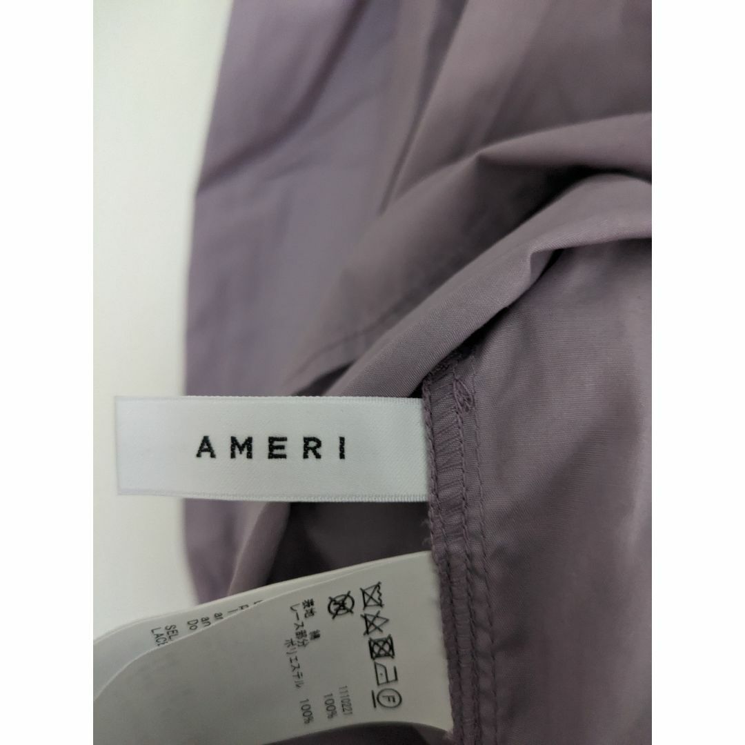 Ameri VINTAGE(アメリヴィンテージ)のアメリ AMERI CHEST LACE TUCK BLOUSE ブラウス 紫 レディースのトップス(シャツ/ブラウス(長袖/七分))の商品写真