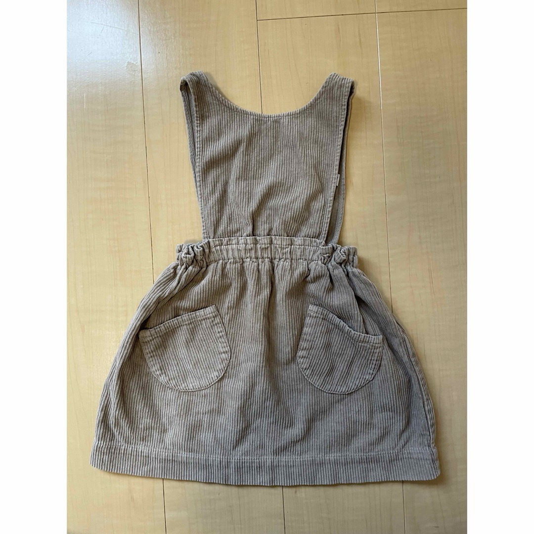 ZARA(ザラ)のZARAジャンパースカート キッズ/ベビー/マタニティのキッズ服女の子用(90cm~)(スカート)の商品写真