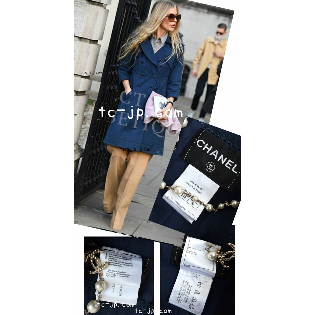 CHANEL - 70万 シャネル コート CHANEL 一番人気カラー ネイビー CHANEL - 70万 シャネル コート CHANEL 一番人気カラー ネイビー