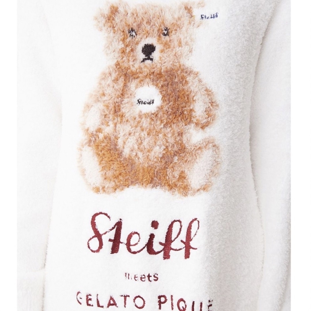 gelato pique(ジェラートピケ)の新品タグ付きgelato pique【Steiff】パウダージャガードワンピース レディースのルームウェア/パジャマ(ルームウェア)の商品写真