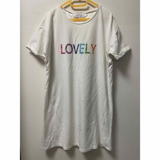 レディー(Rady)のRady LOVERYビジュー付きロゴTシャツ・半袖 Freeサイズ(Tシャツ(半袖/袖なし))
