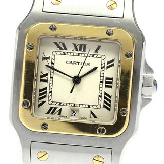 カルティエ(Cartier)のベルトジャンク カルティエ CARTIER W20011C4 サントスガルベ LM YGコンビ クォーツ メンズ _790869(腕時計(アナログ))