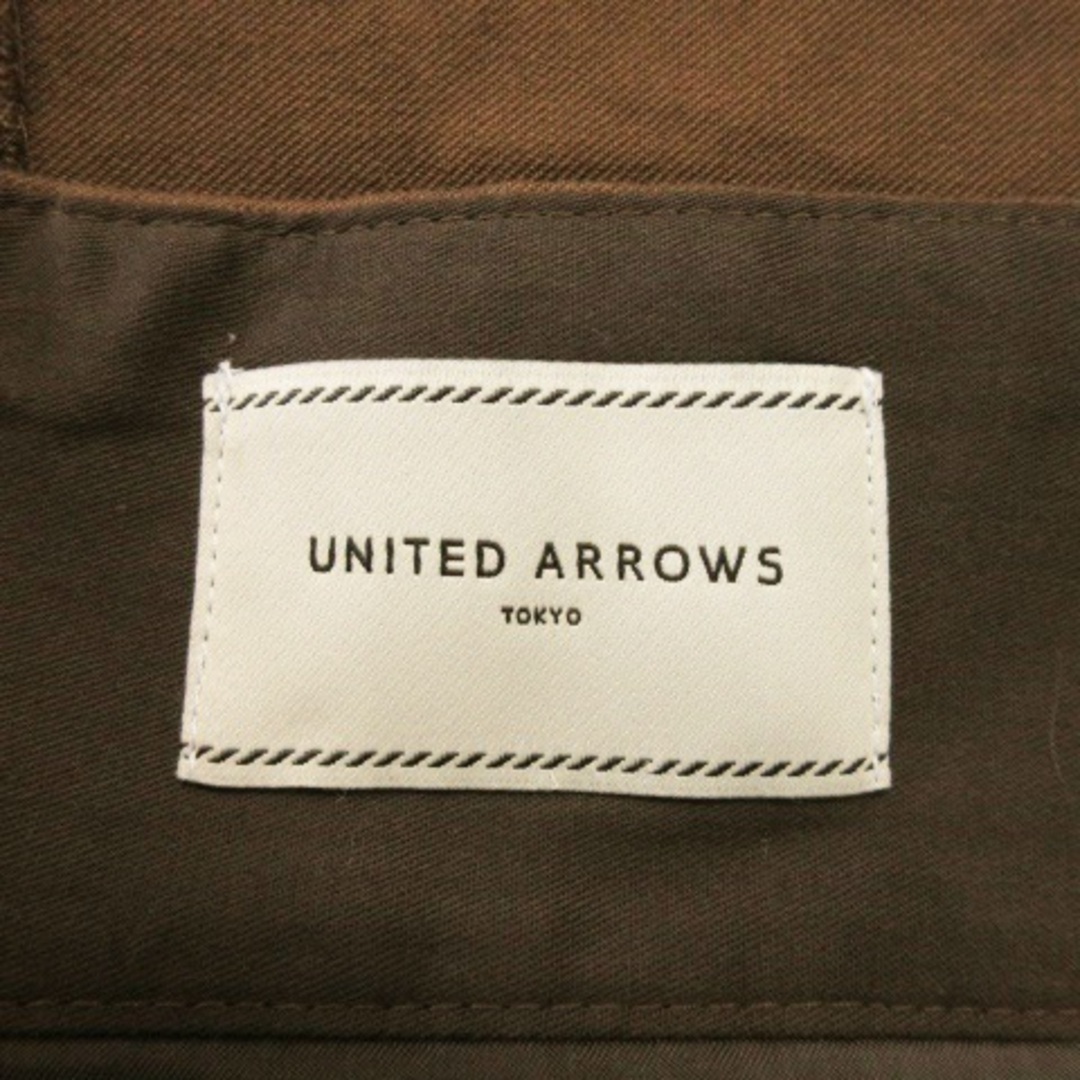 UNITED ARROWS(ユナイテッドアローズ)のユナイテッドアローズ スカート タイト ミモレ スリット ドット 総柄 38 茶 レディースのスカート(ロングスカート)の商品写真