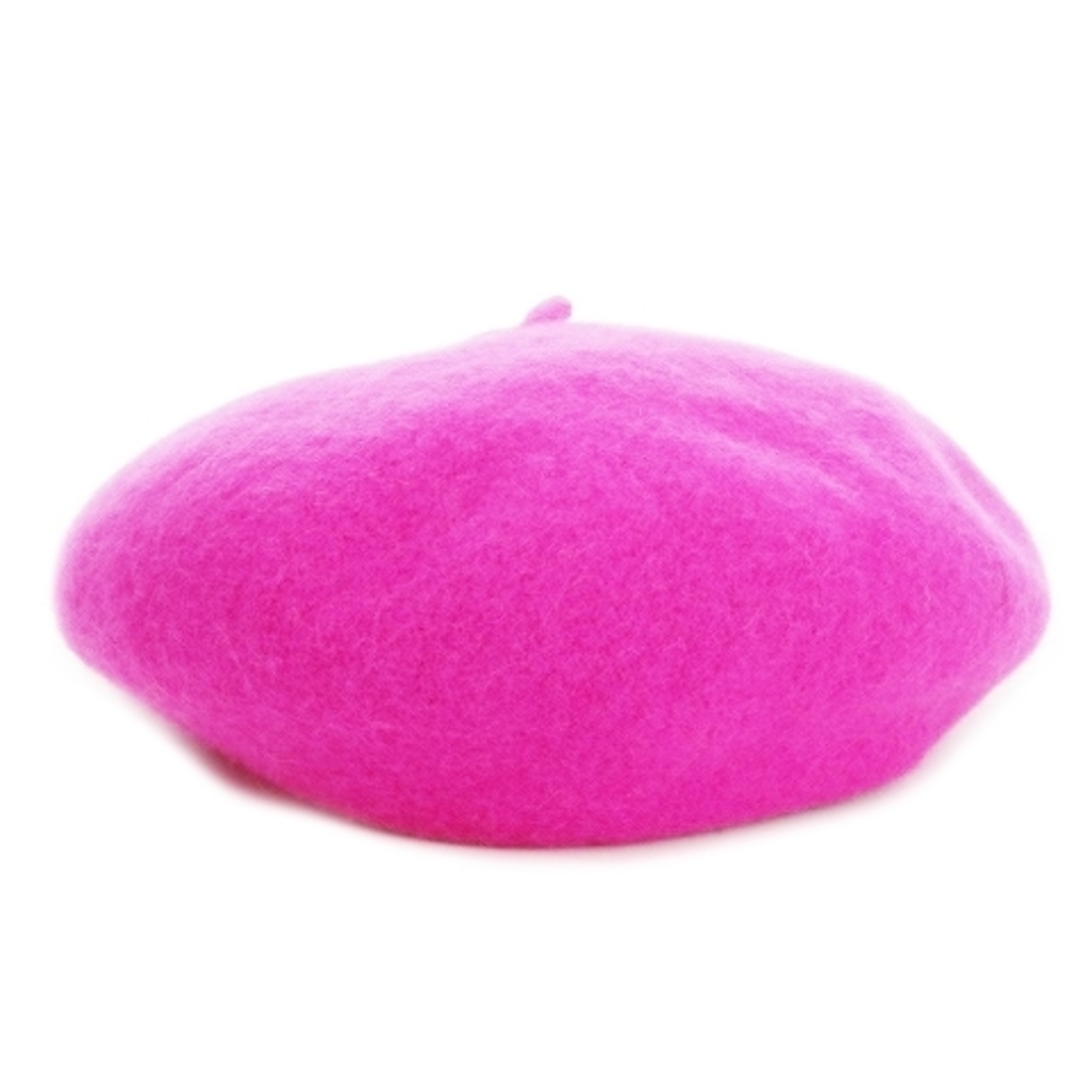 ZARA(ザラ)のザラ ZARA 帽子 ベレー帽 ウール 起毛 ふわふわ S-M ピンク ローズ レディースの帽子(ハンチング/ベレー帽)の商品写真