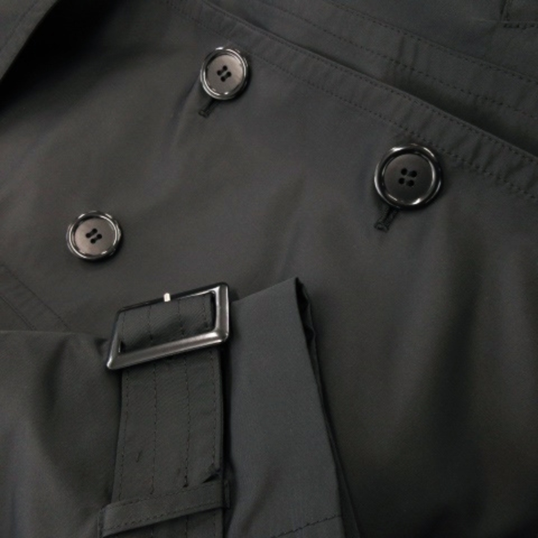 ReFLEcT(リフレクト)のリフレクト コート トレンチ スプリング ダブル ミドル丈 ベルト 11 黒 レディースのジャケット/アウター(トレンチコート)の商品写真