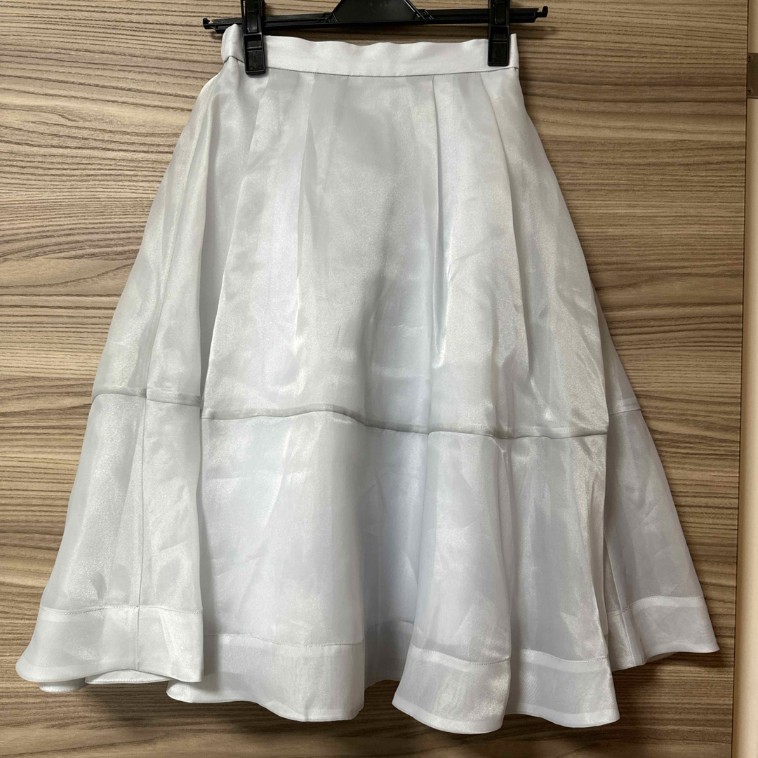 SNIDEL(スナイデル)のスナイデル　オーガンジースカート  ミドル丈 レディースのスカート(ひざ丈スカート)の商品写真