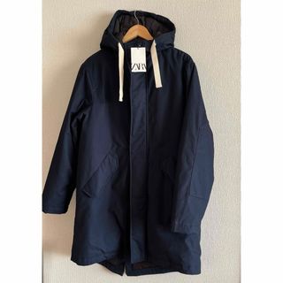 新品　ZARA メンズ　モッズコート　裏キルティング　アウター　