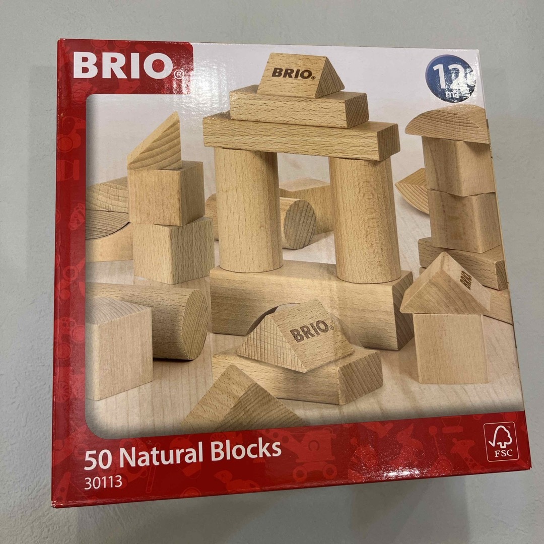 BRIO(ブリオ)のゆーとママ様専用　ブリオ　ナチュラルブロックス50ピース　新品未使用 キッズ/ベビー/マタニティのおもちゃ(積み木/ブロック)の商品写真