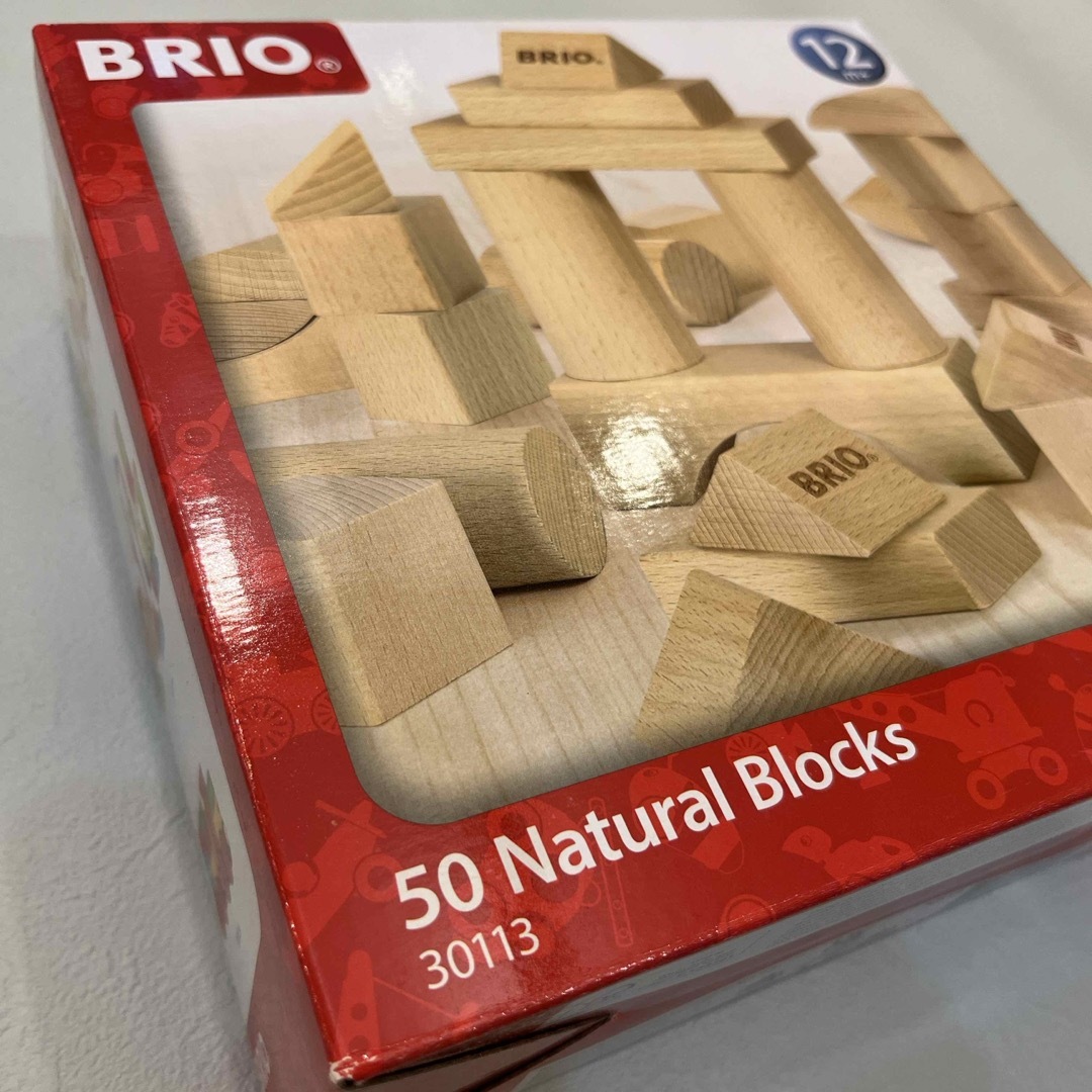 BRIO(ブリオ)のゆーとママ様専用　ブリオ　ナチュラルブロックス50ピース　新品未使用 キッズ/ベビー/マタニティのおもちゃ(積み木/ブロック)の商品写真