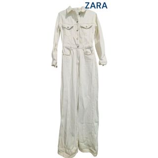 ザラ(ZARA)のZARA ホワイトデニム　スタイルアップ　ペイントに最適(その他)