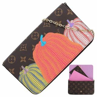 ルイヴィトン(LOUIS VUITTON)のルイヴィトン ポシェットフェリシー LV×YK 草間彌生 モノグラム パンプキン ショルダーバッグ クラッチバッグ ハンドバッグ 2WAY チェーンバッグ 新品 限定 156712(ショルダーバッグ)