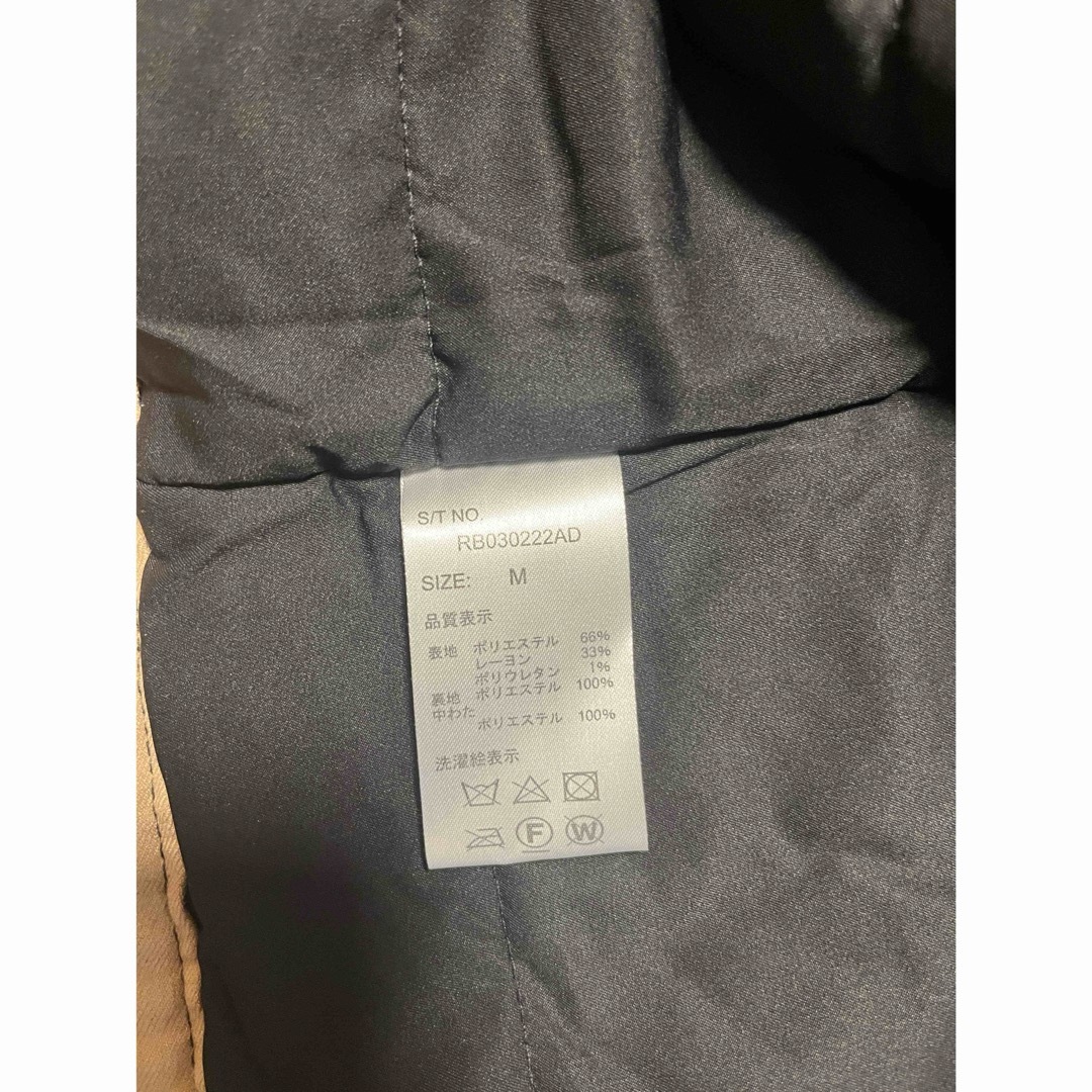 RAGEBLUE(レイジブルー)のレイジブルー　M　ステッチショートブルゾン　サーモライト中綿　レーヨン混　 メンズのジャケット/アウター(ブルゾン)の商品写真