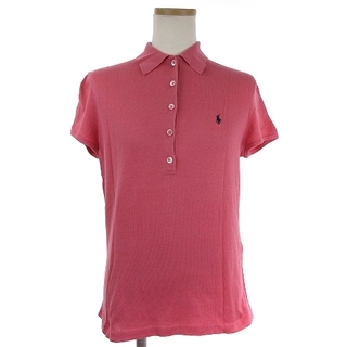 ラルフローレン(Ralph Lauren)のラルフローレン ポロシャツ 半袖 ロゴ ワンポイント コットン ピンク L (ポロシャツ)
