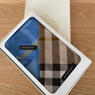 バーバリー(BURBERRY)のBURBERRY  ハンカチ ２枚セット(ハンカチ/ポケットチーフ)