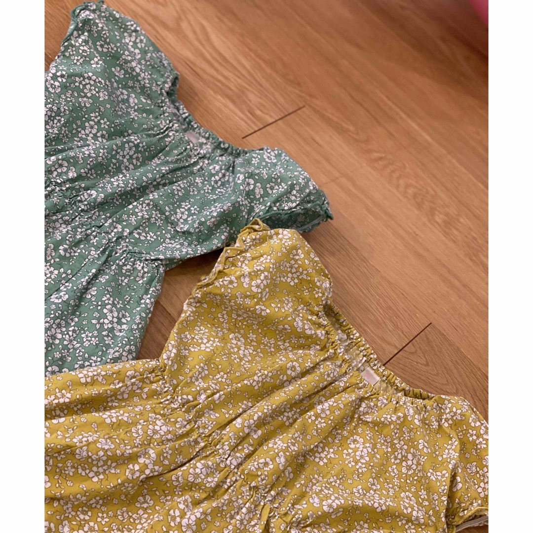 双子　ワンピース　2着セット キッズ/ベビー/マタニティのキッズ服女の子用(90cm~)(ワンピース)の商品写真